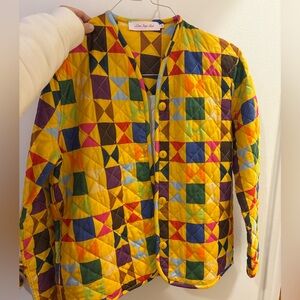 Lisa Says Gah Multicolor Quilted Jacket